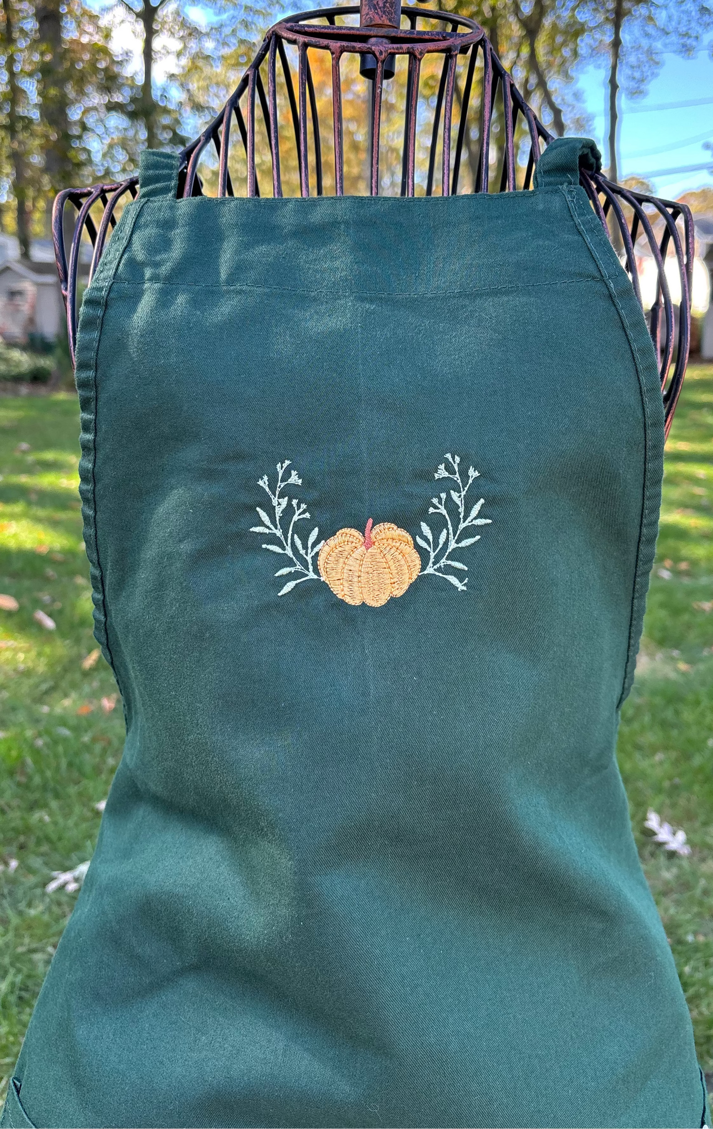 fall pumpkin apron