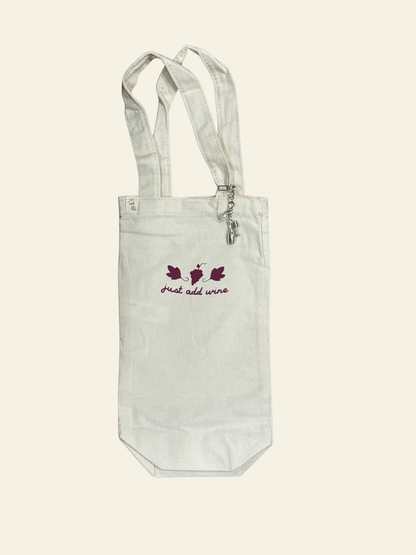 wine bag with charm