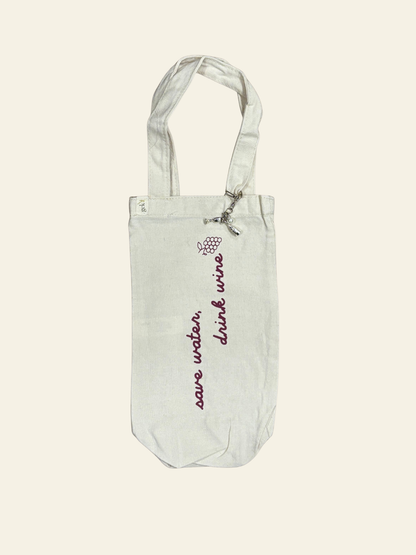 wine bag with charm