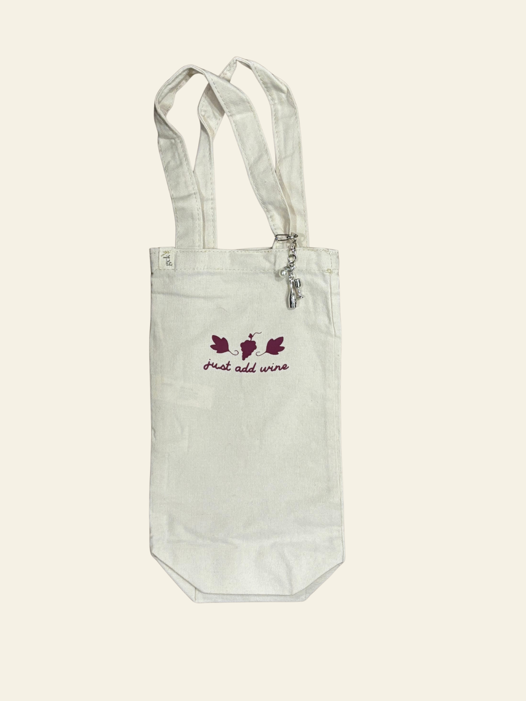 wine bag with charm